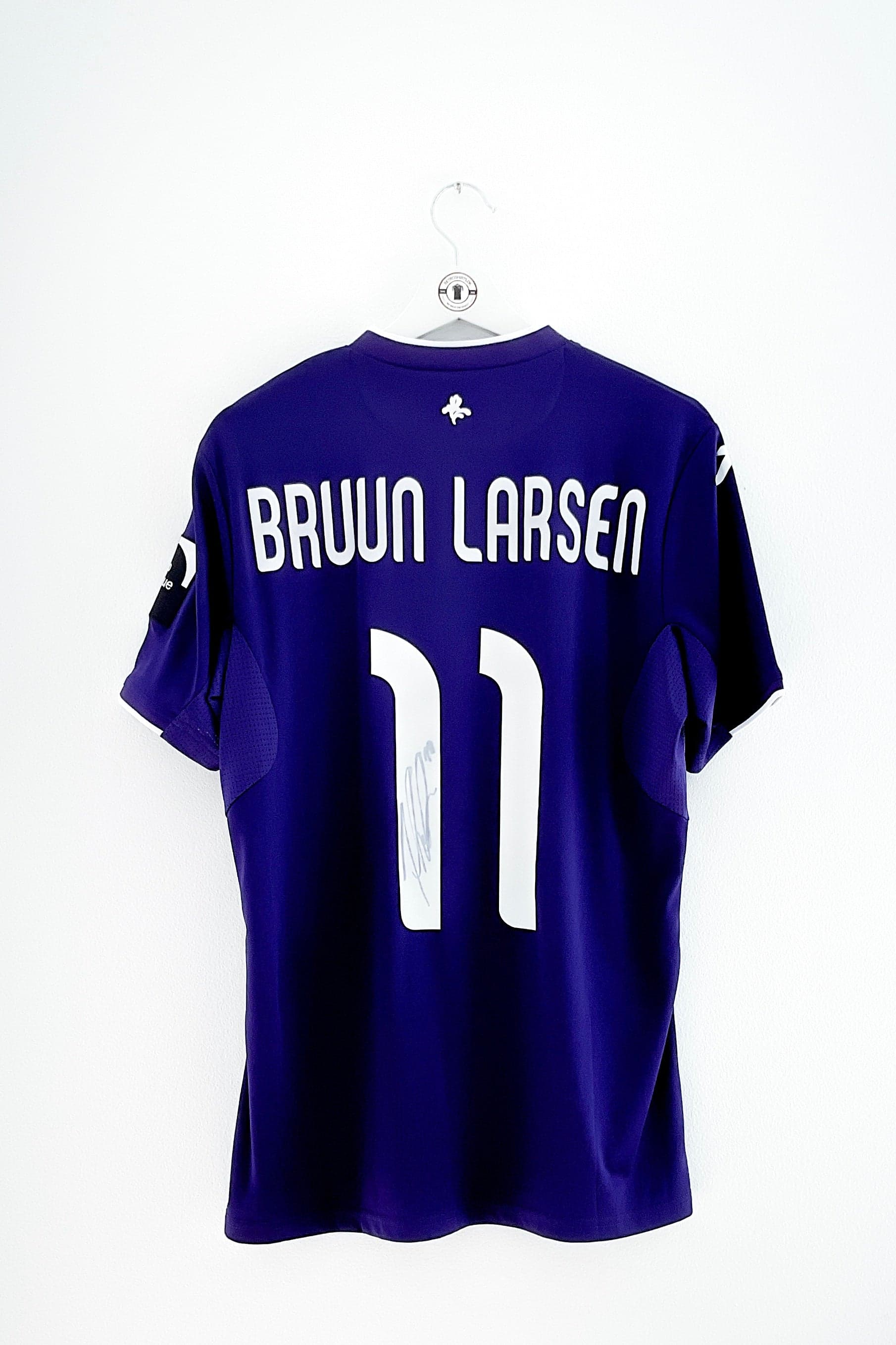 Anderlecht 2022/2023 Hjemmebane Bruun Larsen 11 Autograf
