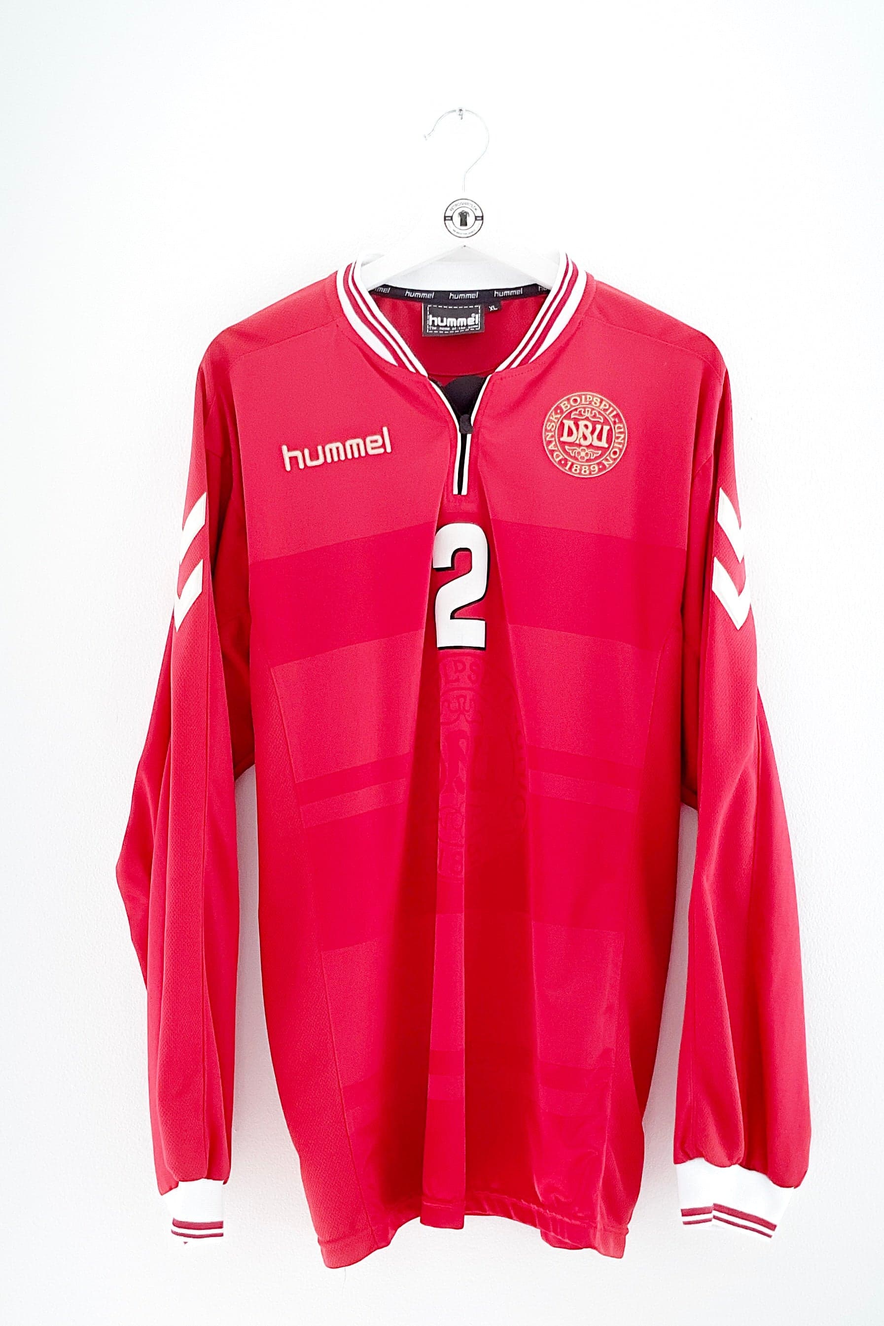 Danmark 2000 Hjemmebane Tøftig 2 Matchworn Autograf
