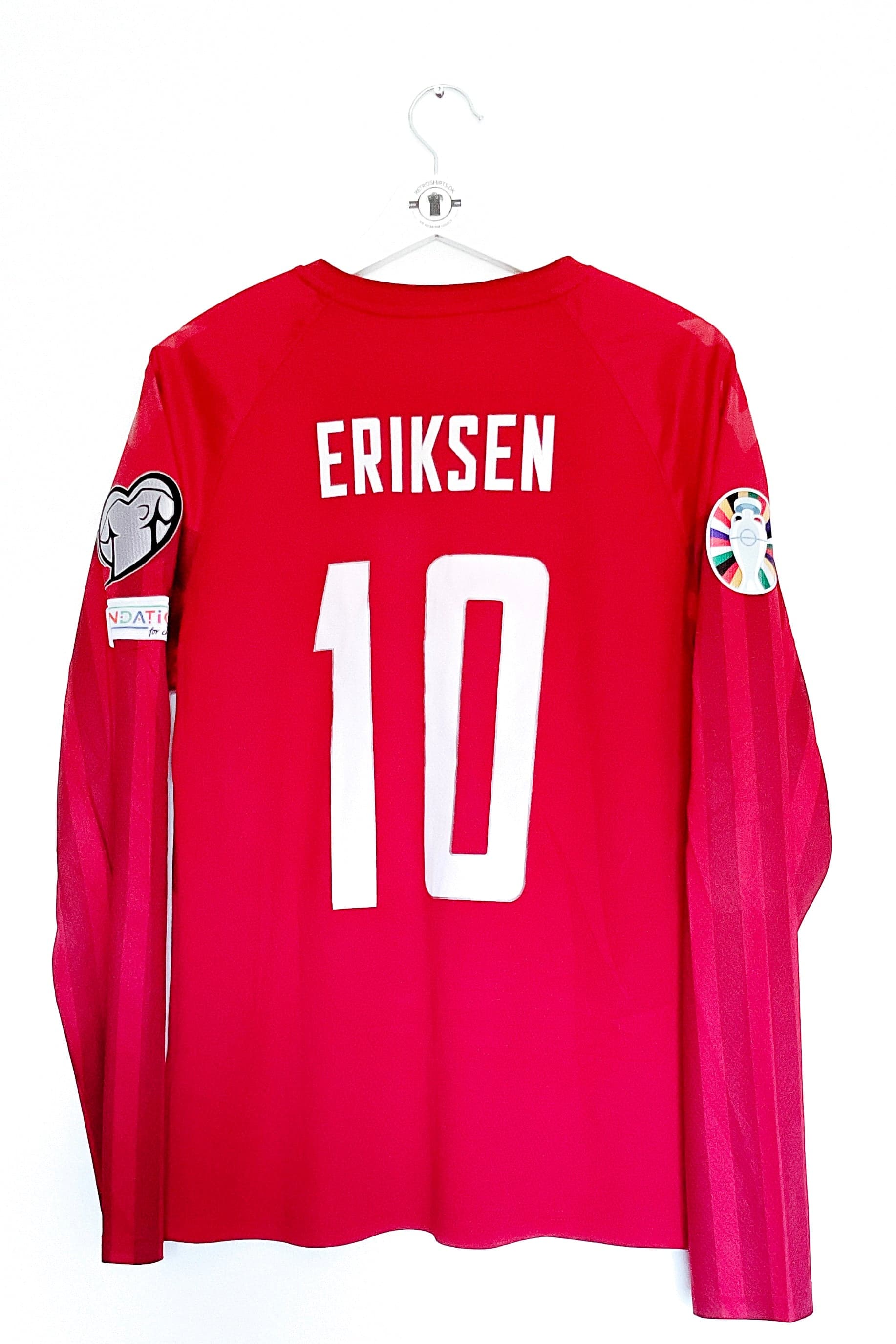 Danmark VM 2022 Hjemmebane Eriksen 10 Matchworn/ Issued