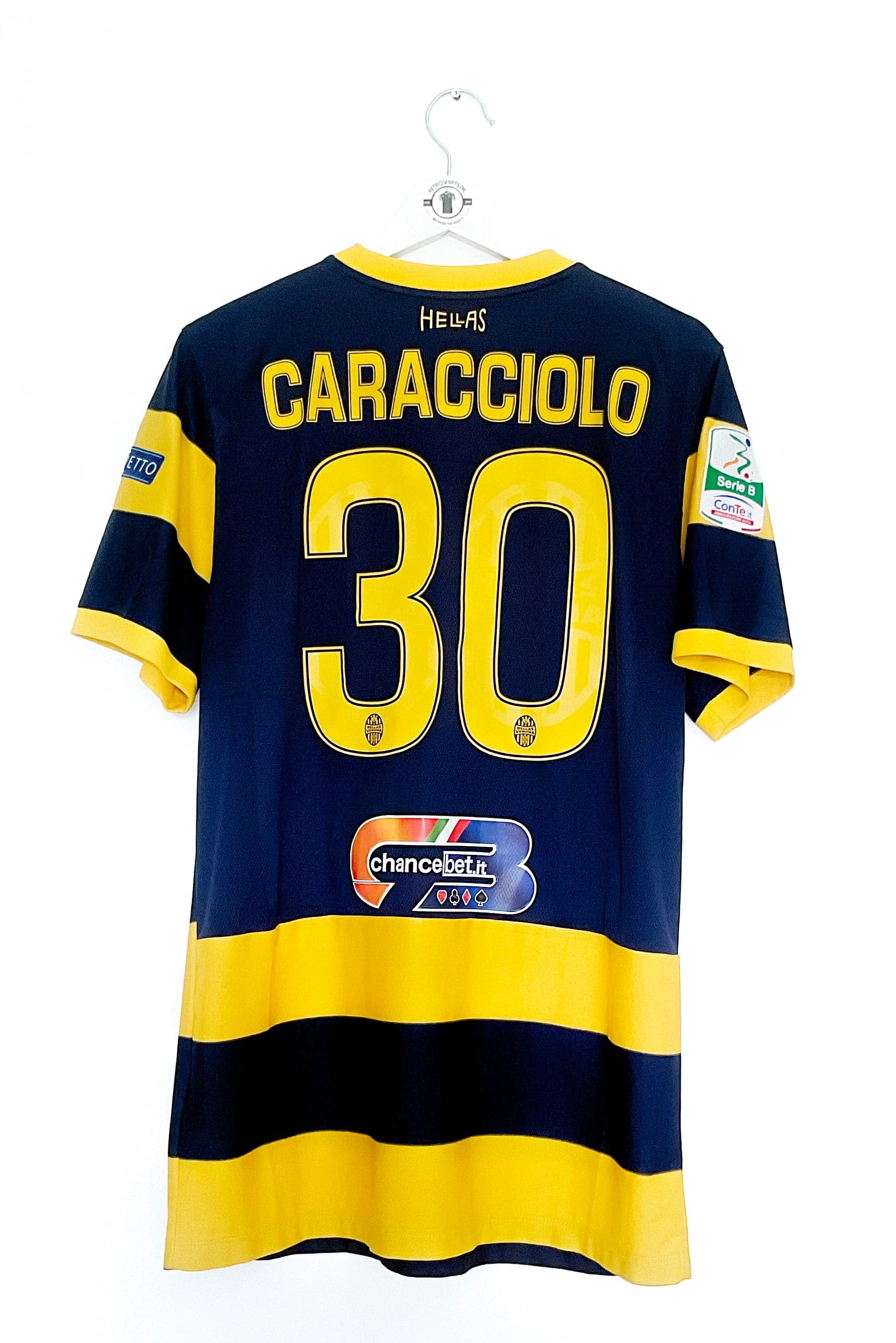 Verona 2016/2017 Hjemmebane Caracciolo 30 Matchworn